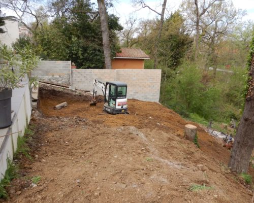 Terrassement pour engazonnement